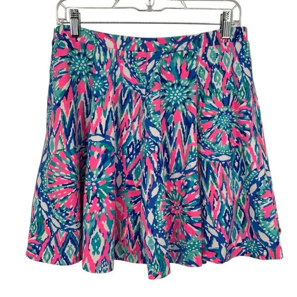Lilly Pulitzer Pink and Blue Mini Skirt - Picture 6 of 11